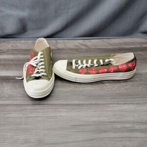 Converse Comme des Garcons Play Shoes Mens Size 11 Low Top Heart 162976C